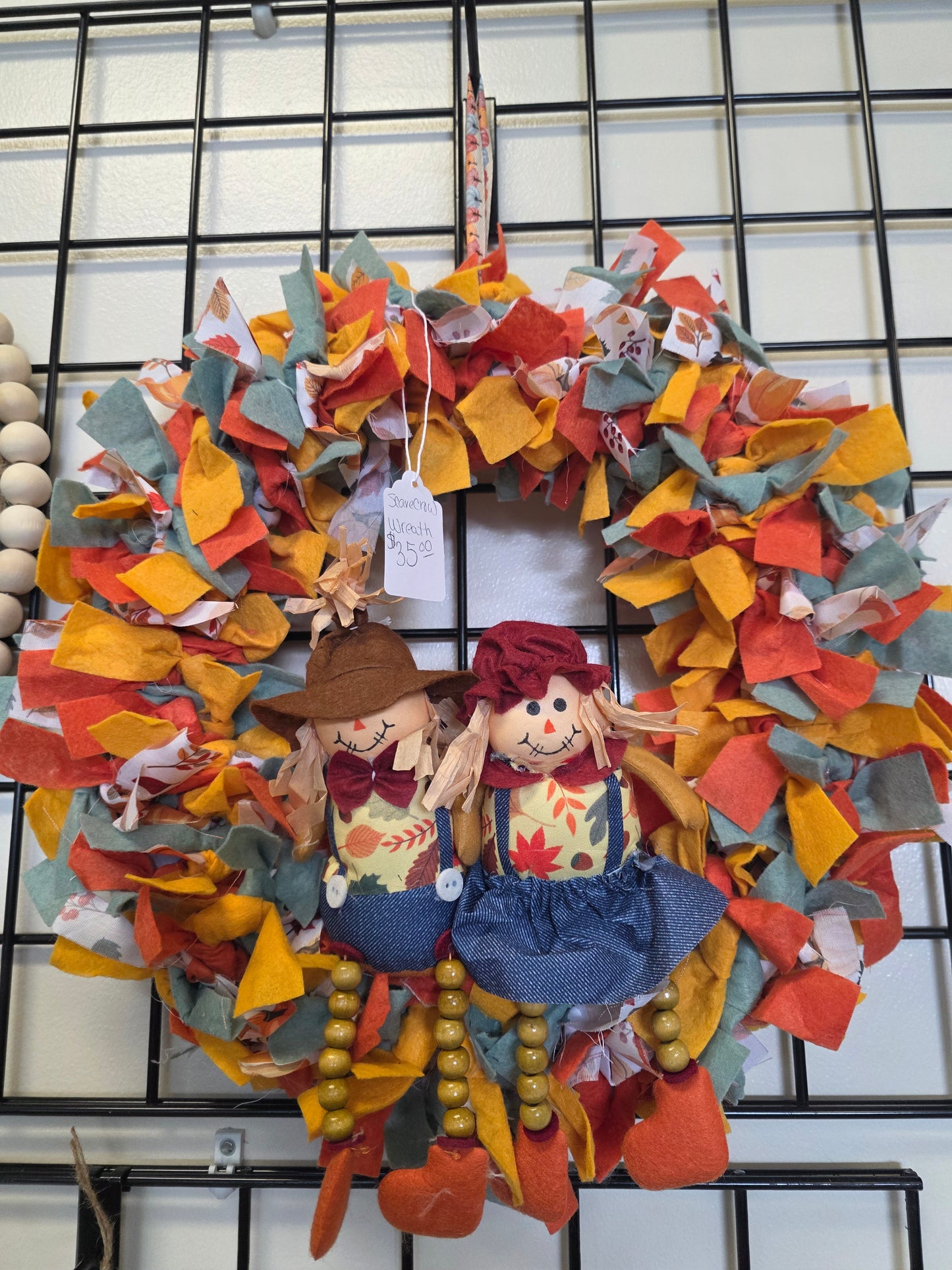 Scarecrow fall wreath