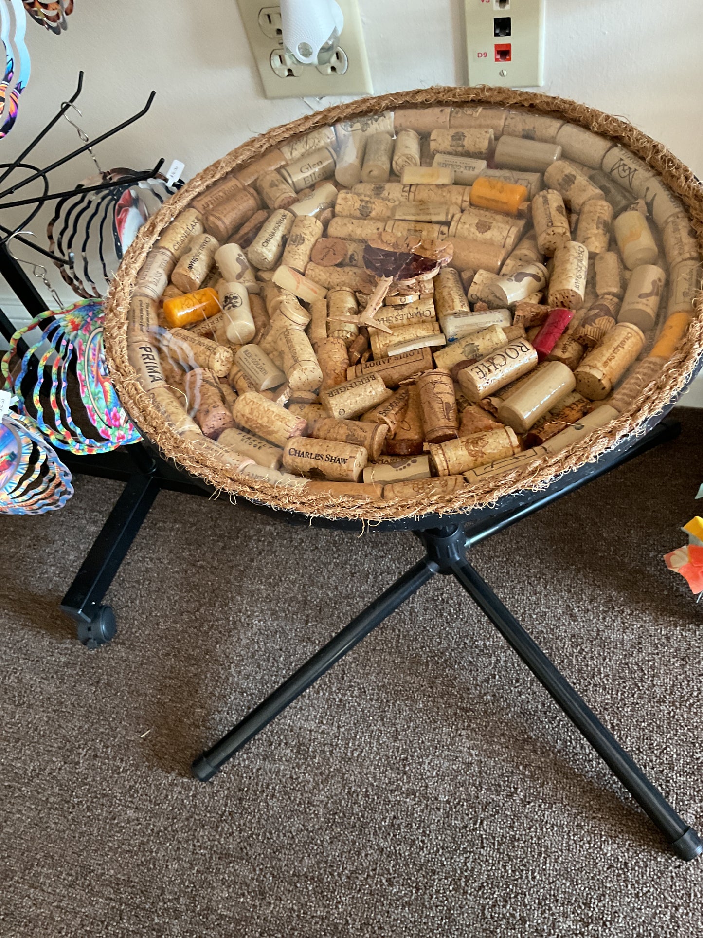 Cork side table