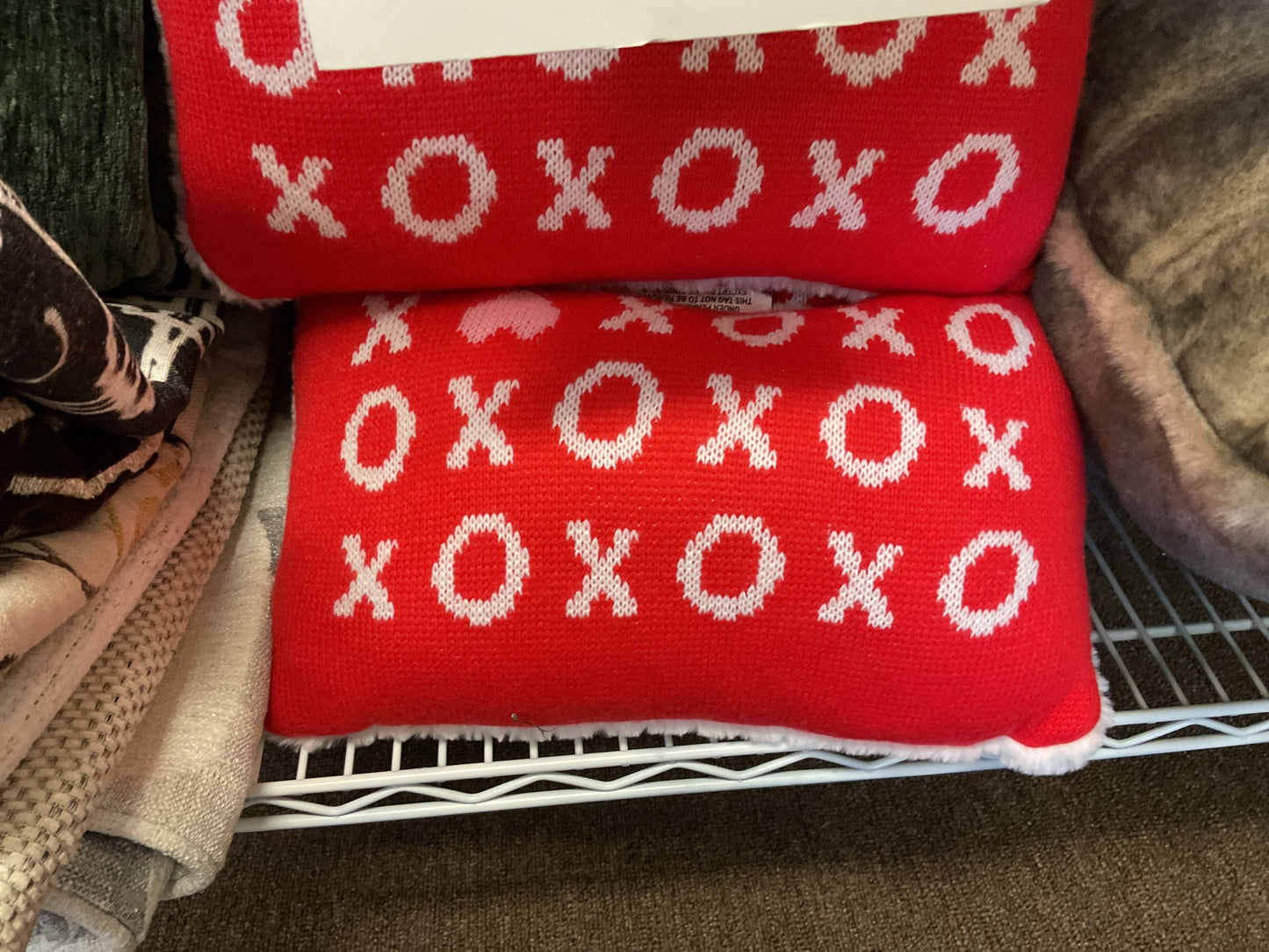 Football and xoxo cushions