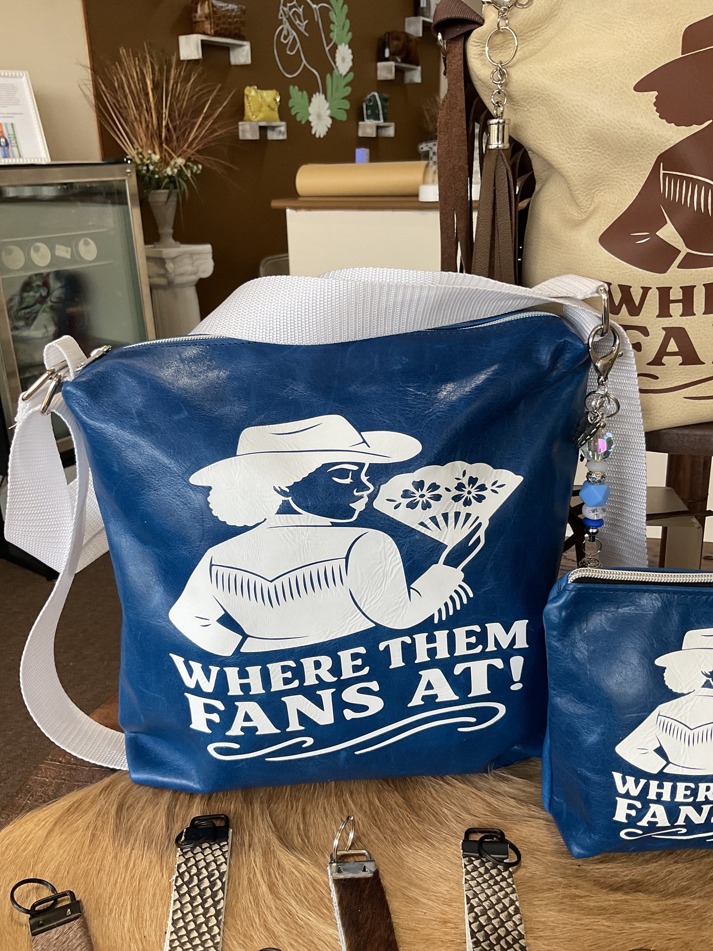 Leather versibag Large