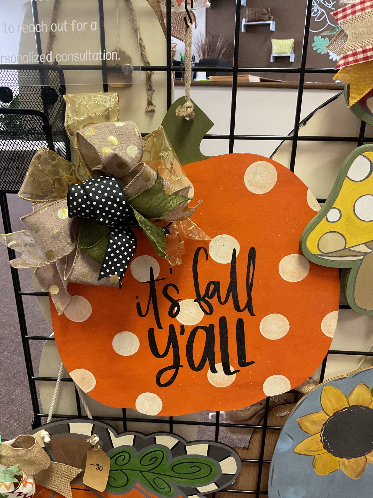It’s fall y’all door hanger