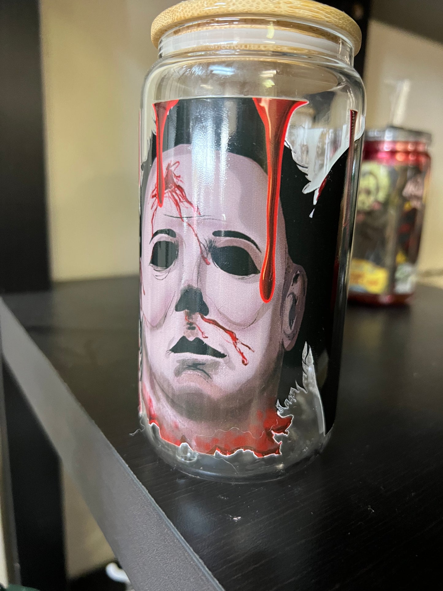 Halloween glass cup