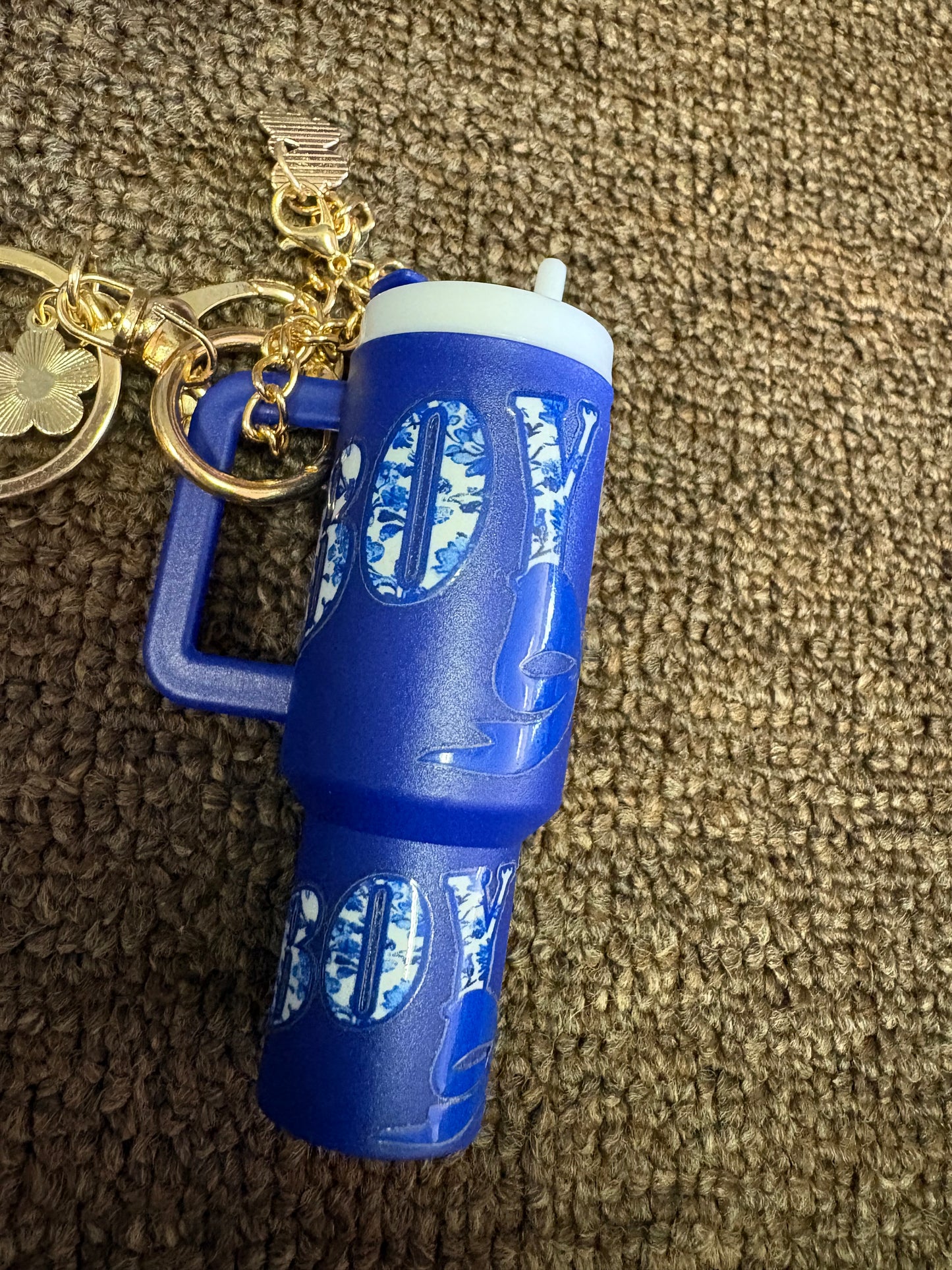 Boy mom keychain