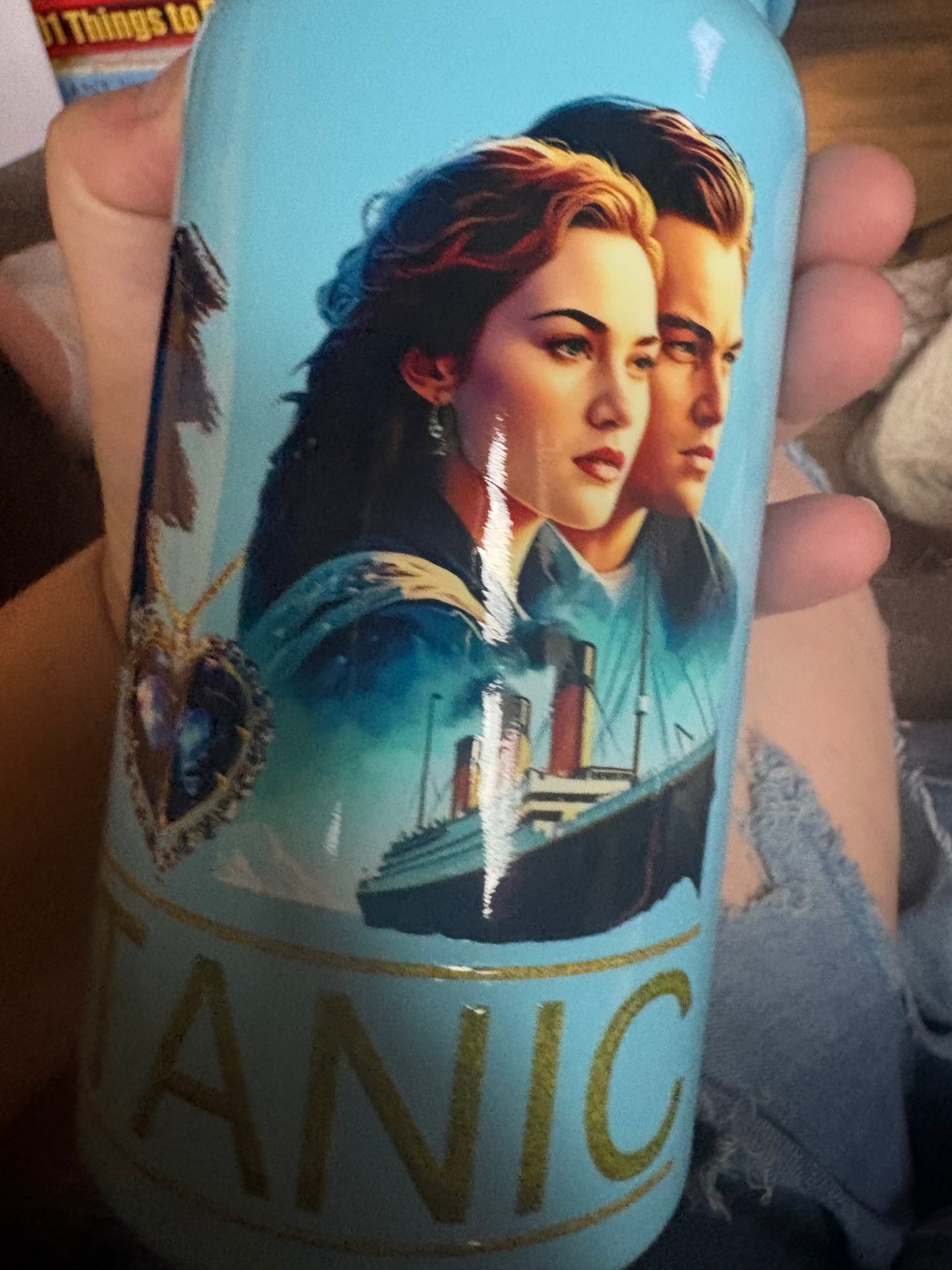 Titanic steel tumbler