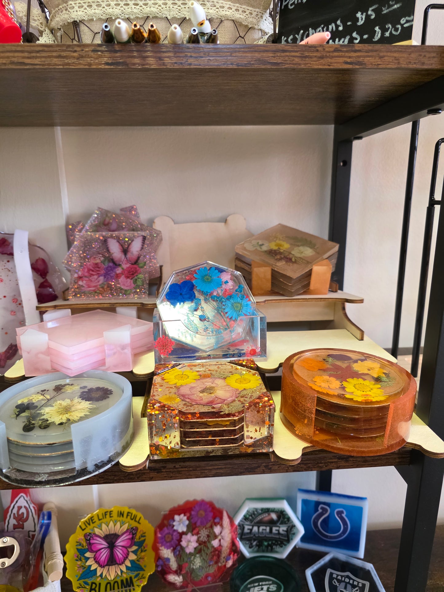 Resin coasters