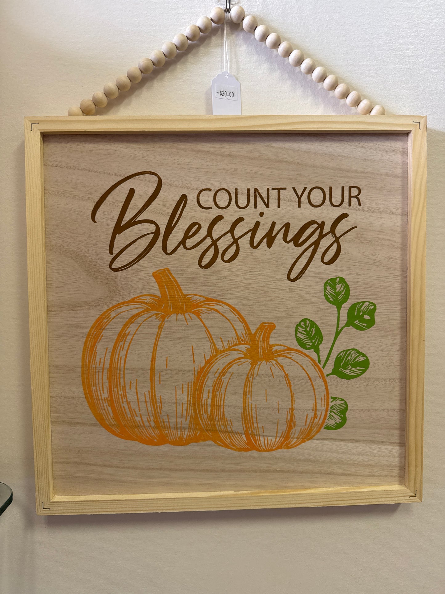 Fall wall hanging