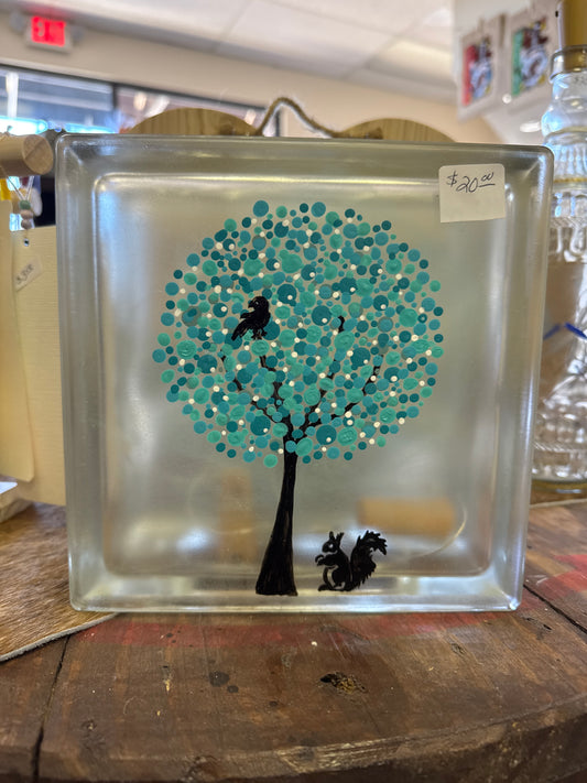 Light box tree painting