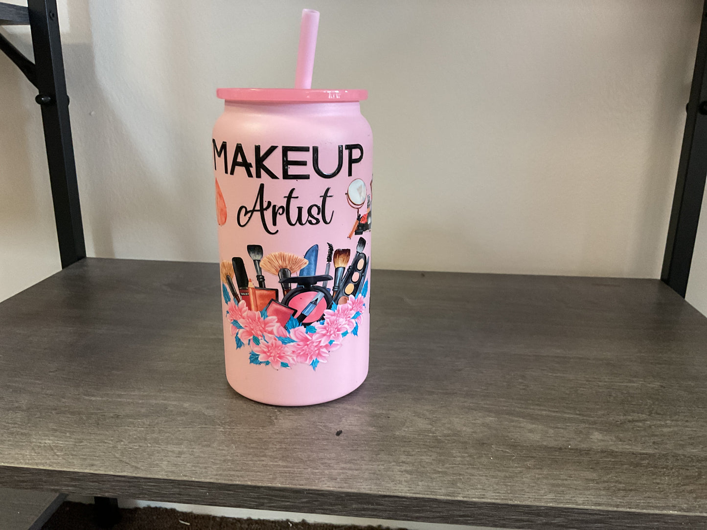 Makeup artist steel tumbler