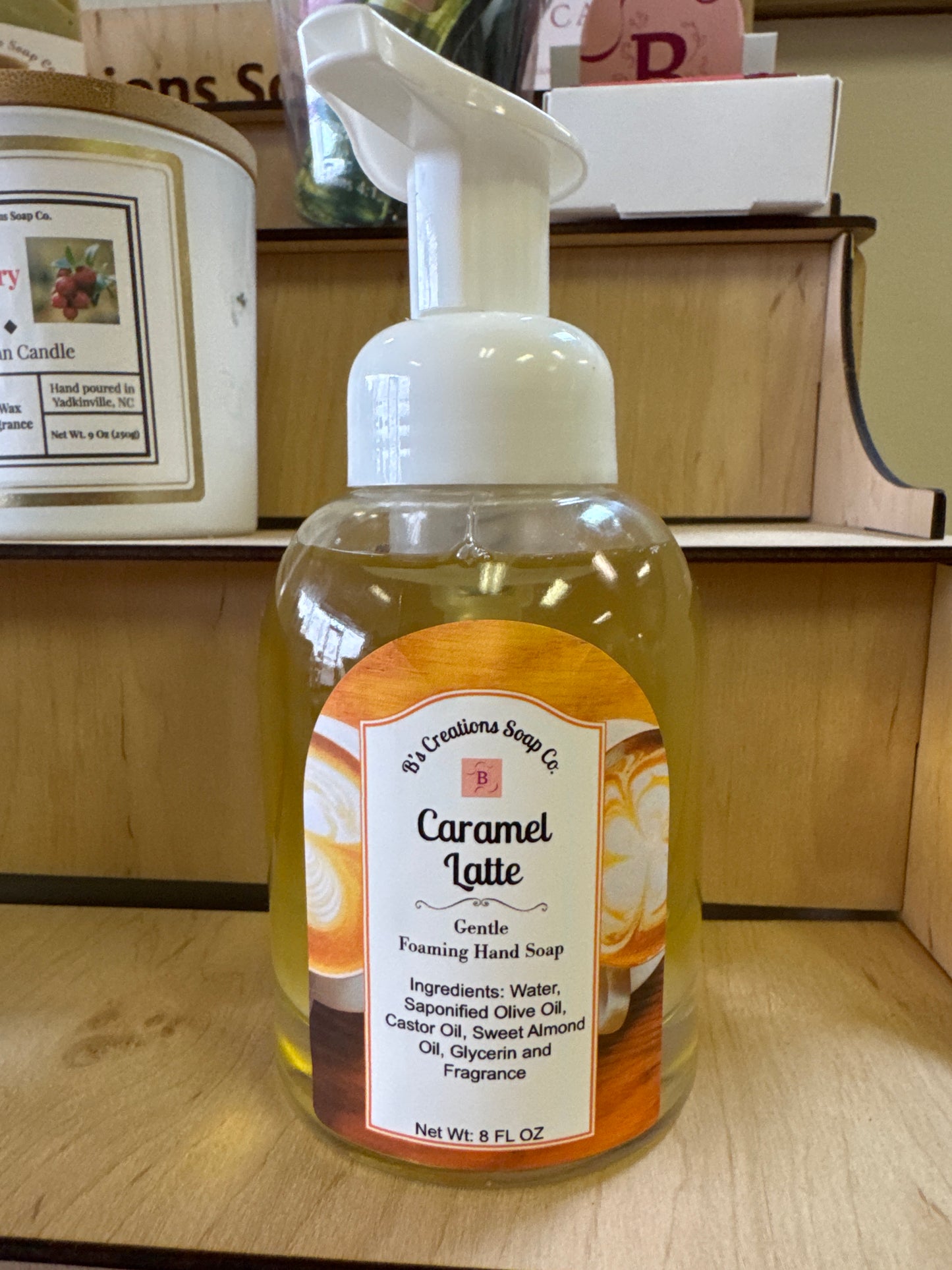 All natural foaming hand soaps