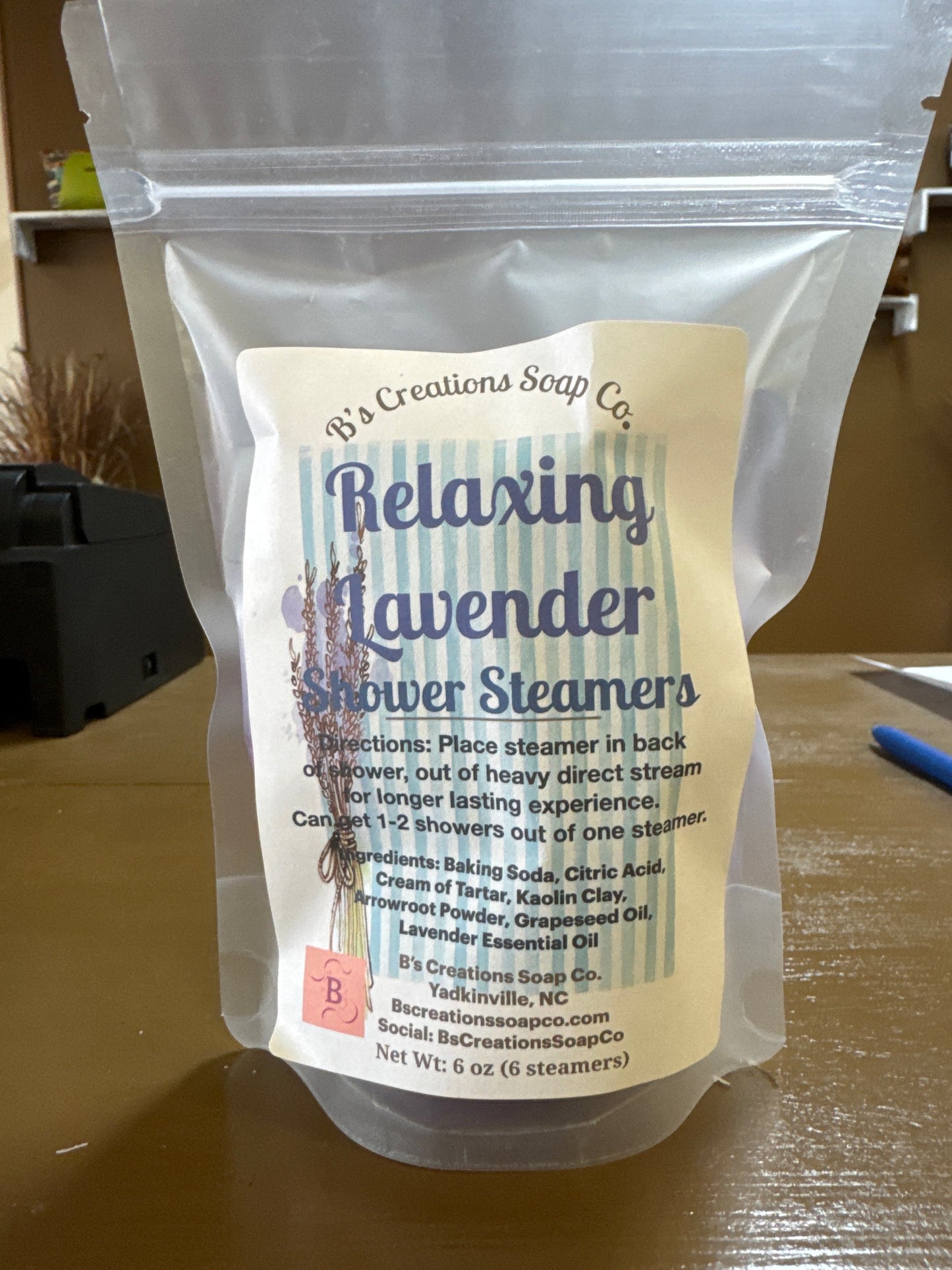 6 pack all natural shower steamers