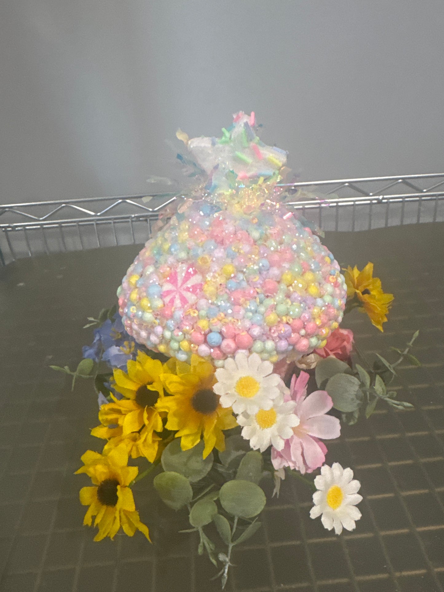 Cupcake with flowers