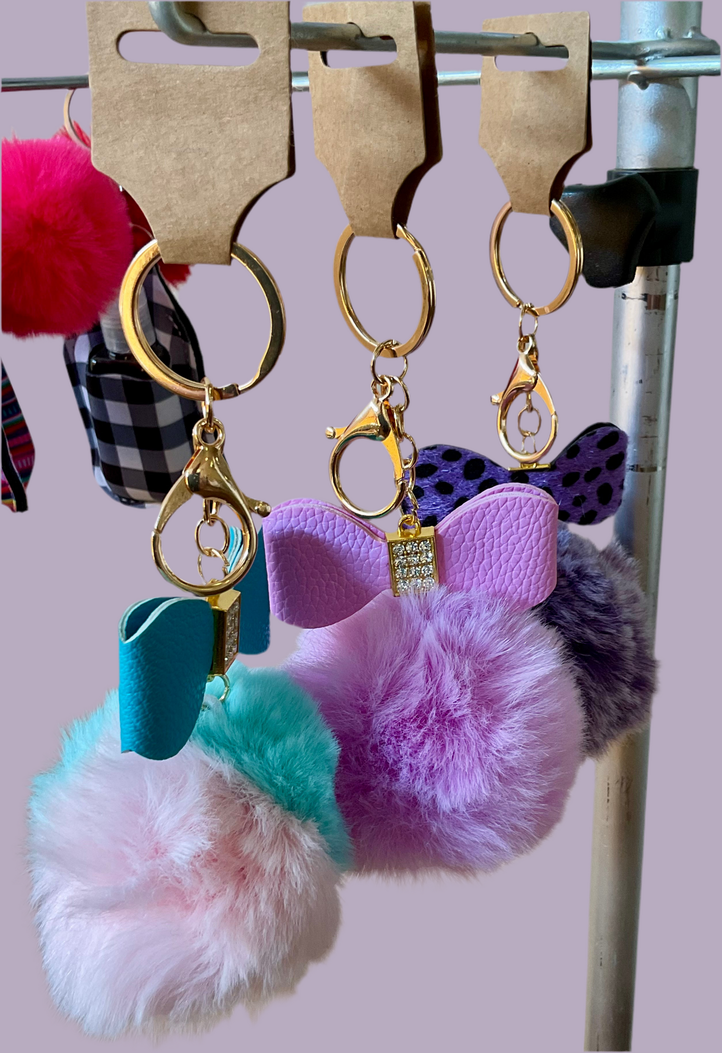 Pom Pom keychains