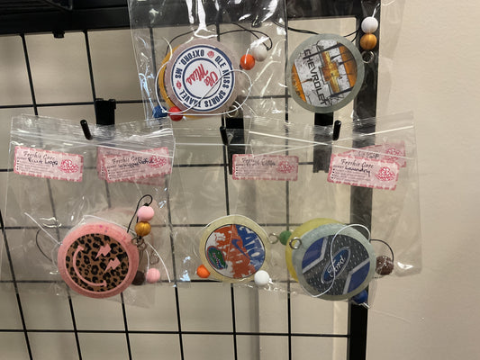 Round car freshies