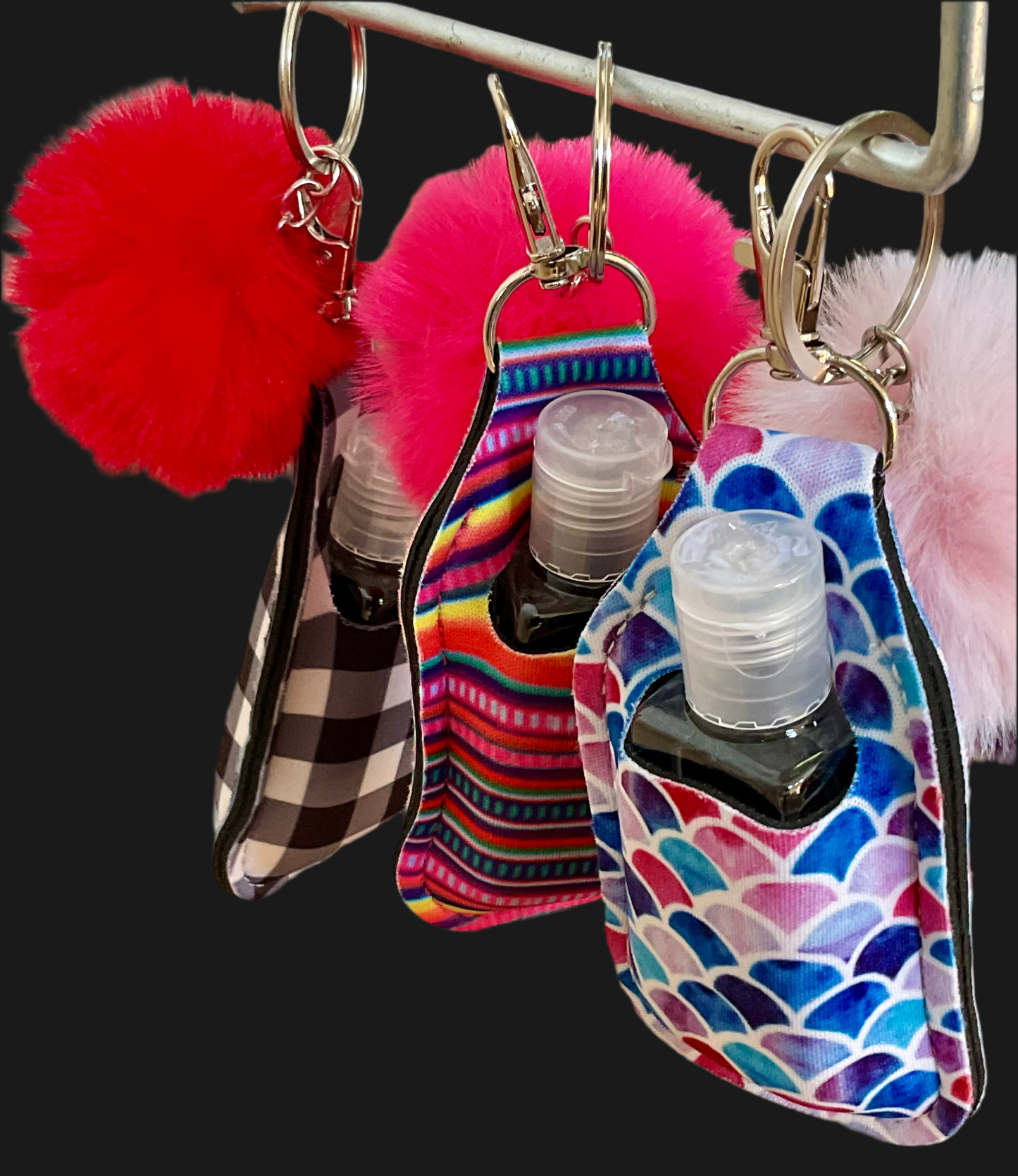 Hand Sanitizer with Pom Pom