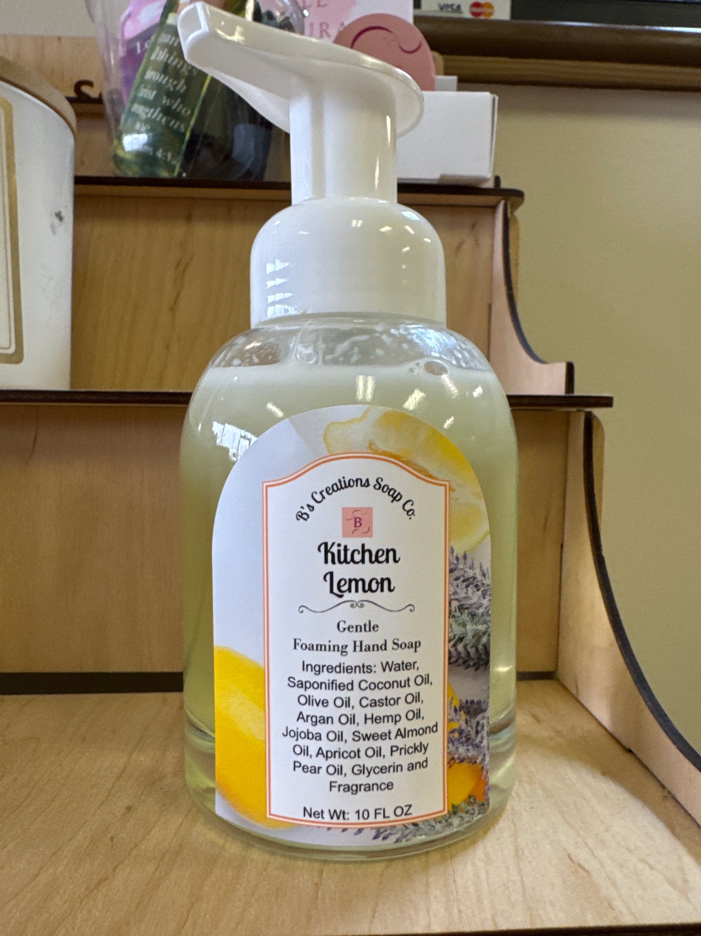 All natural foaming hand soaps