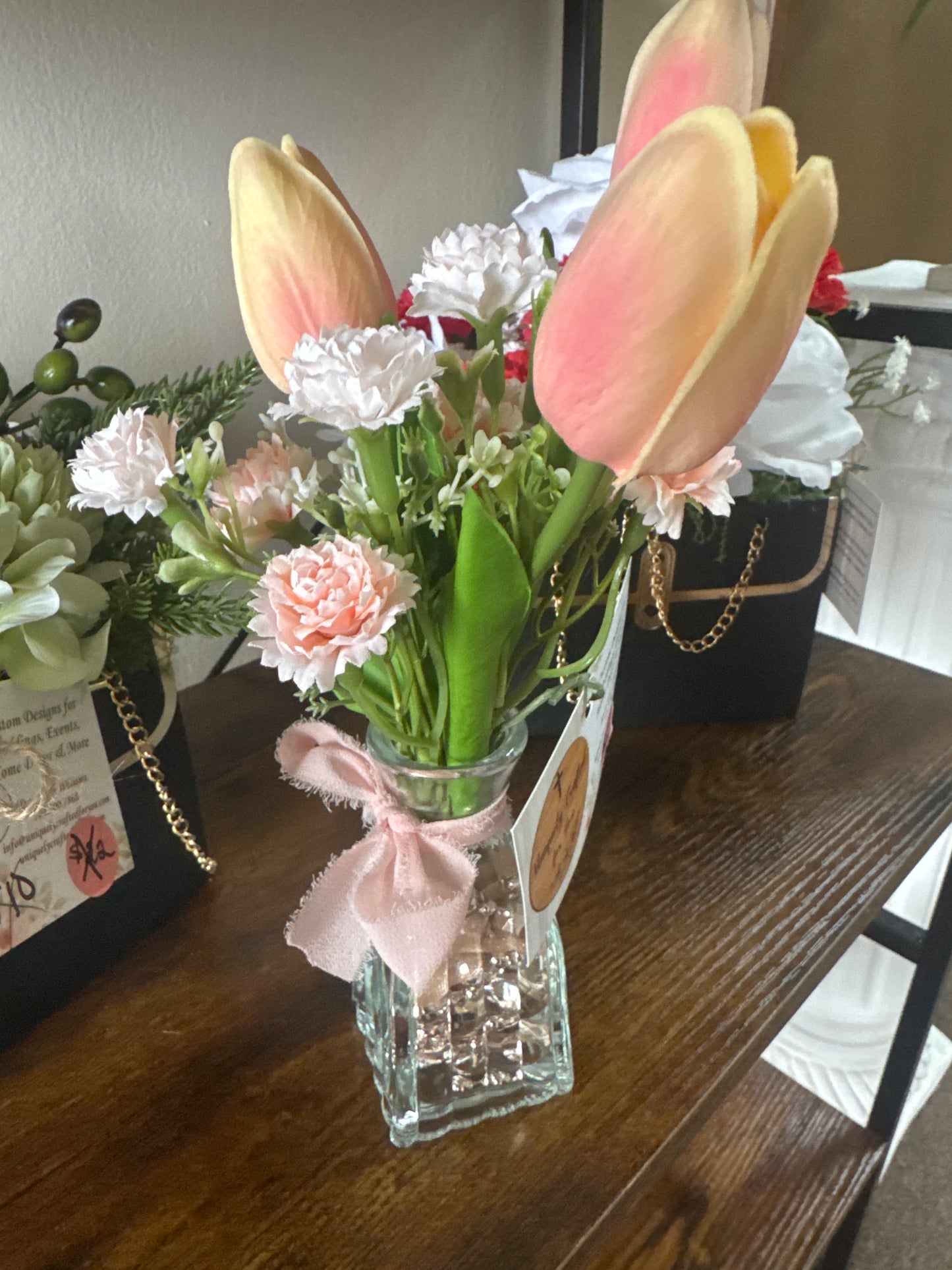 Tulip in Glass Vase