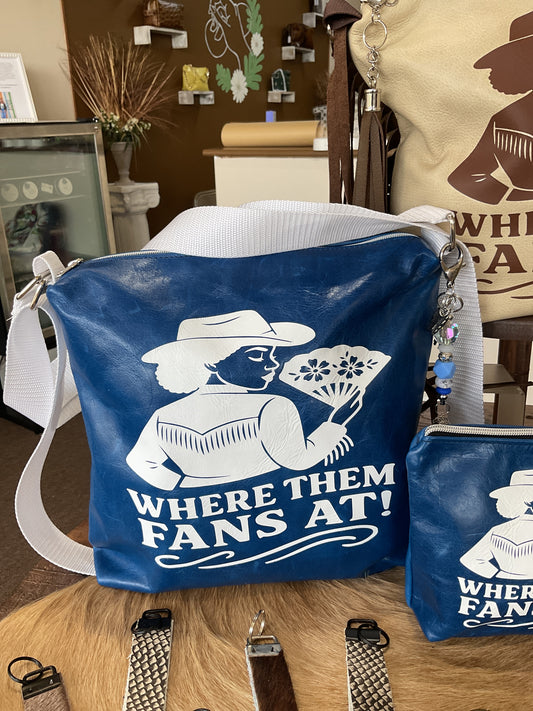 Leather versibag Large