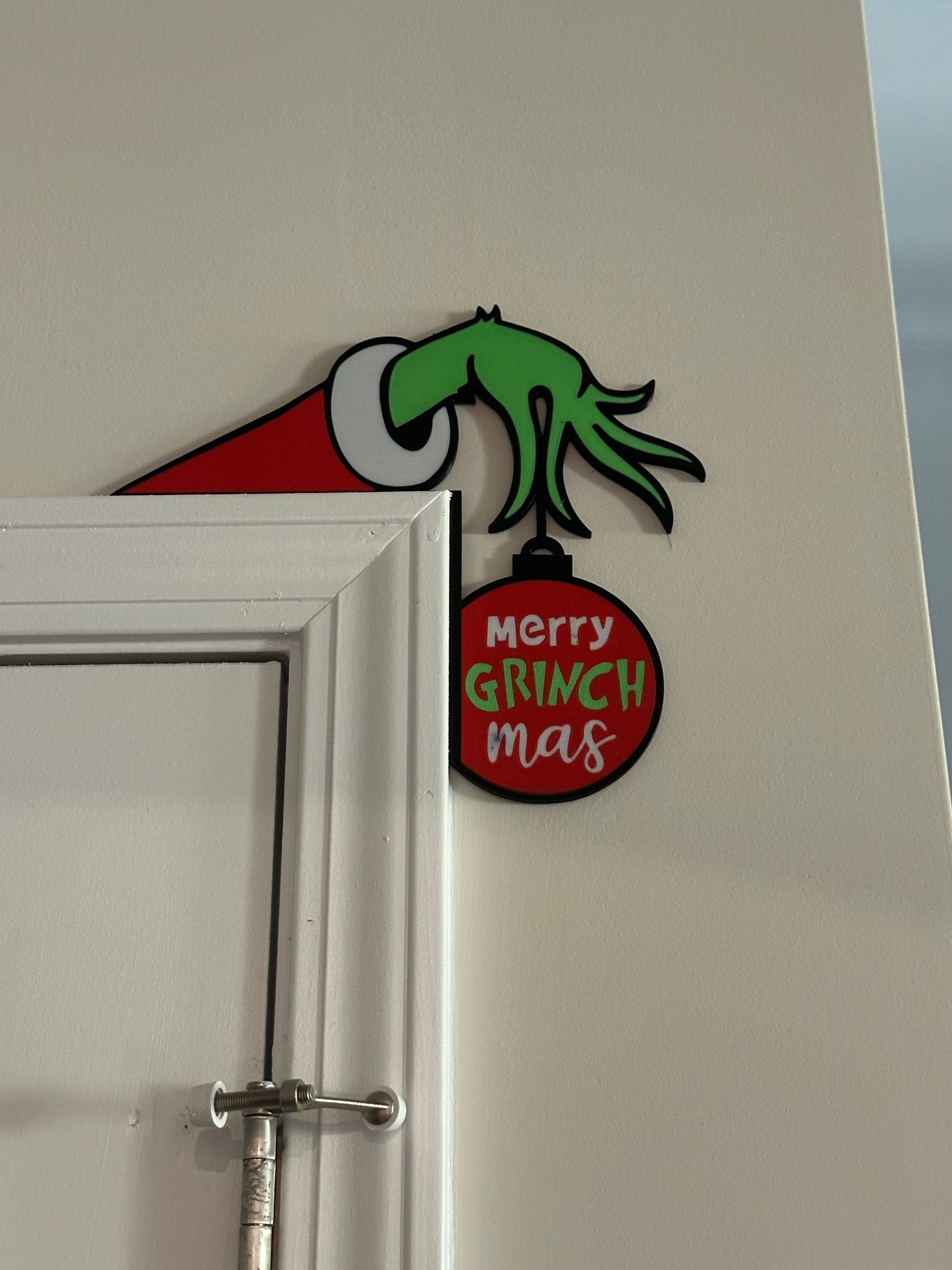 3D grinch door corner