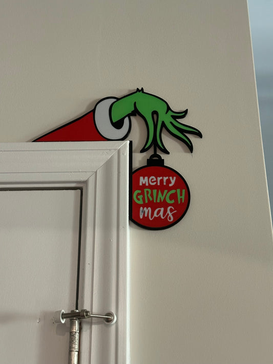 3D grinch door corner