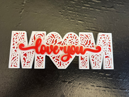3D mom sign