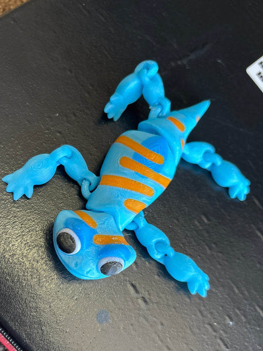 3D multicolor lizard