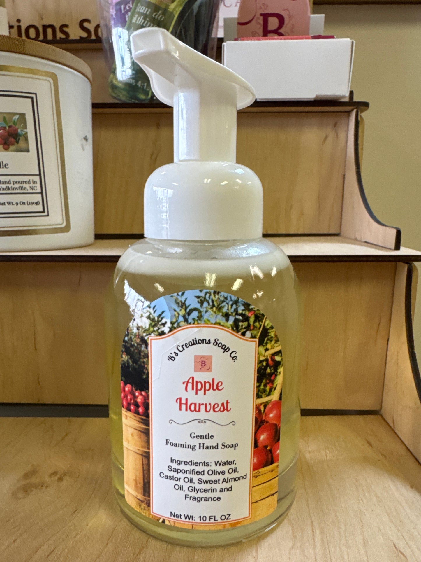 All natural foaming hand soaps