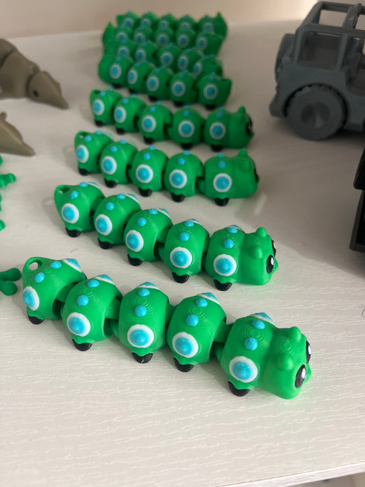 3D Caterpillar figures