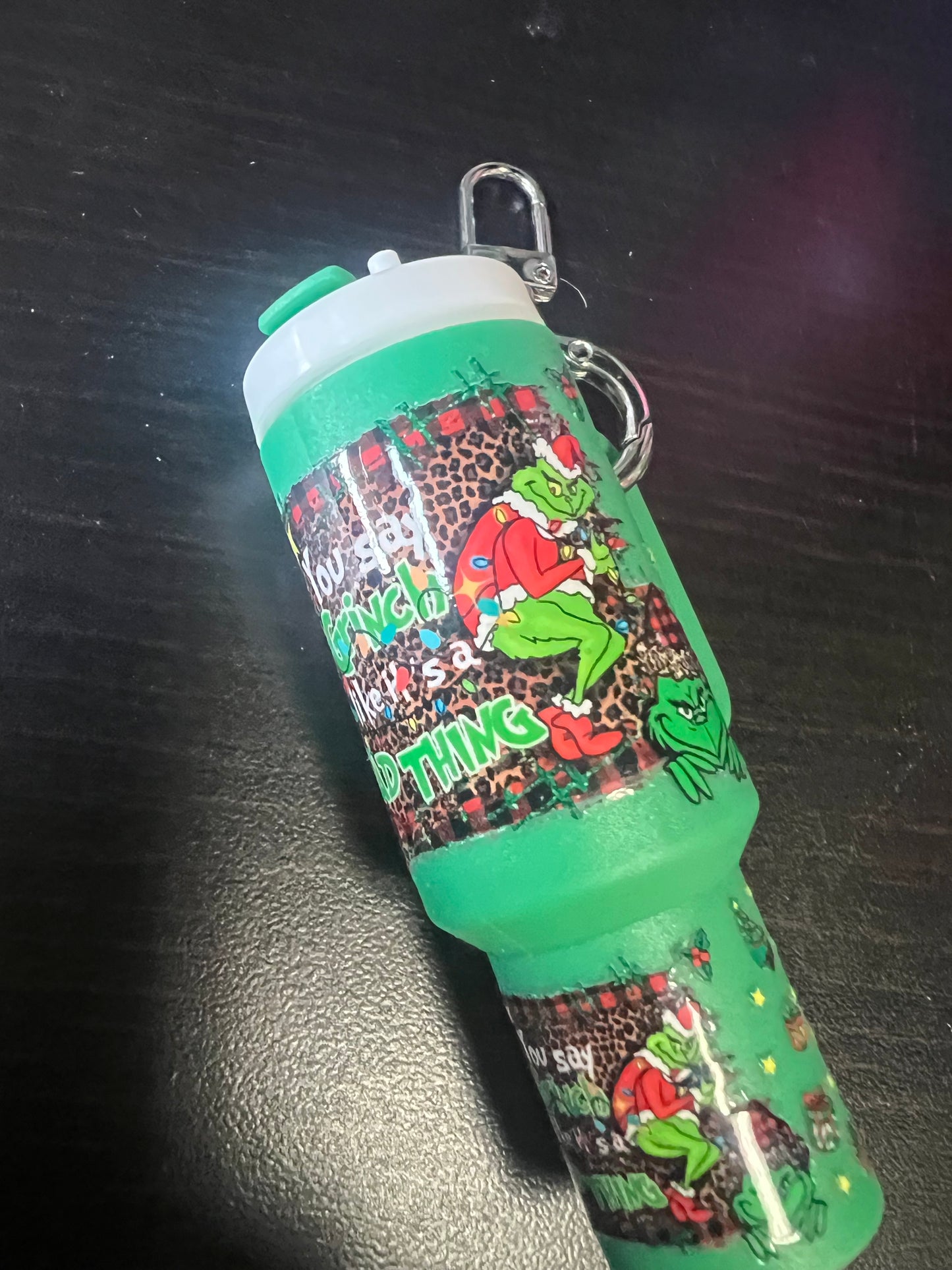Grinch keychain