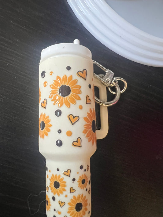 Sunflower keychain