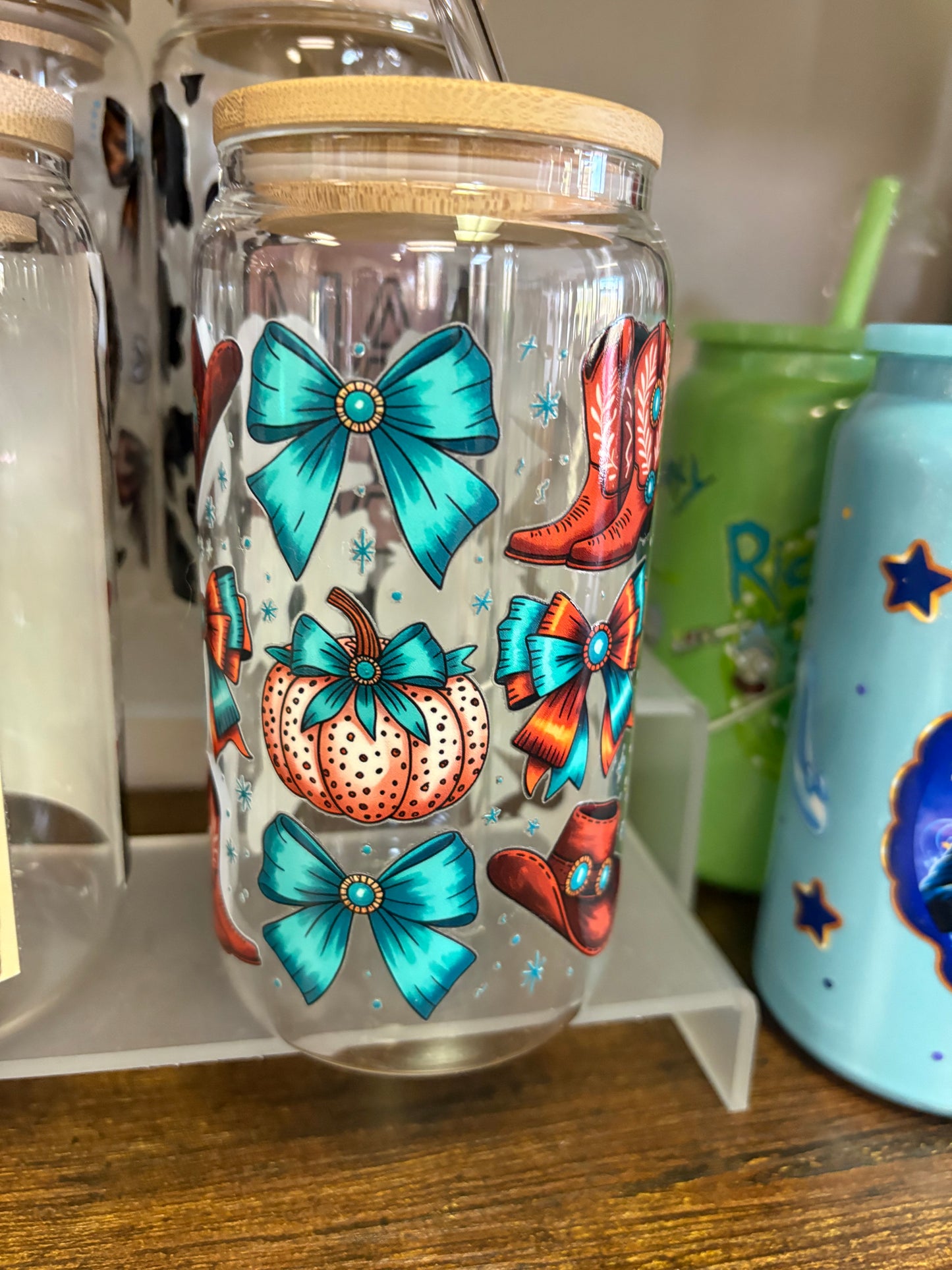 Western glass cup