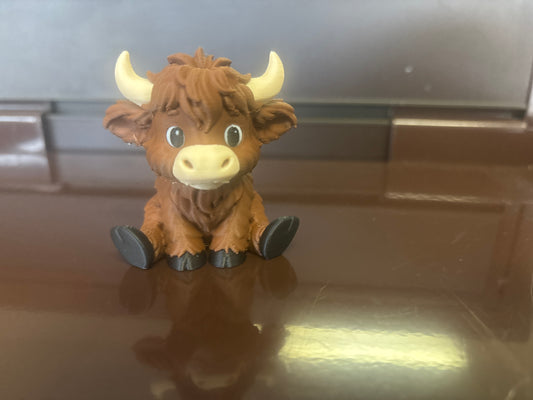 3D Highland Cow