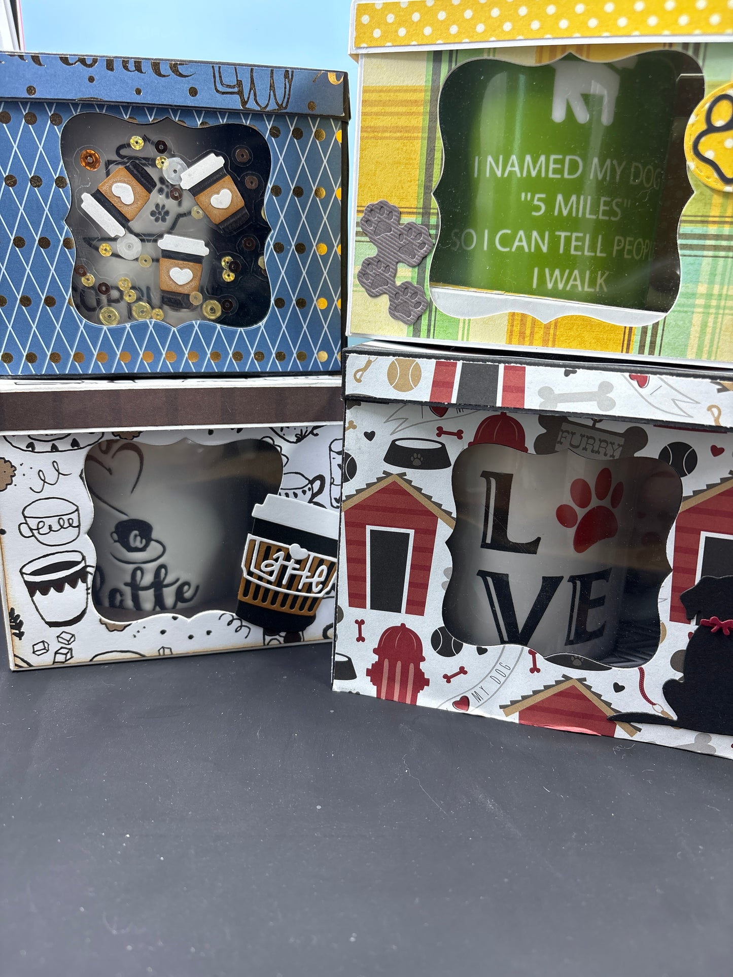 Coffee mug with keepsake box