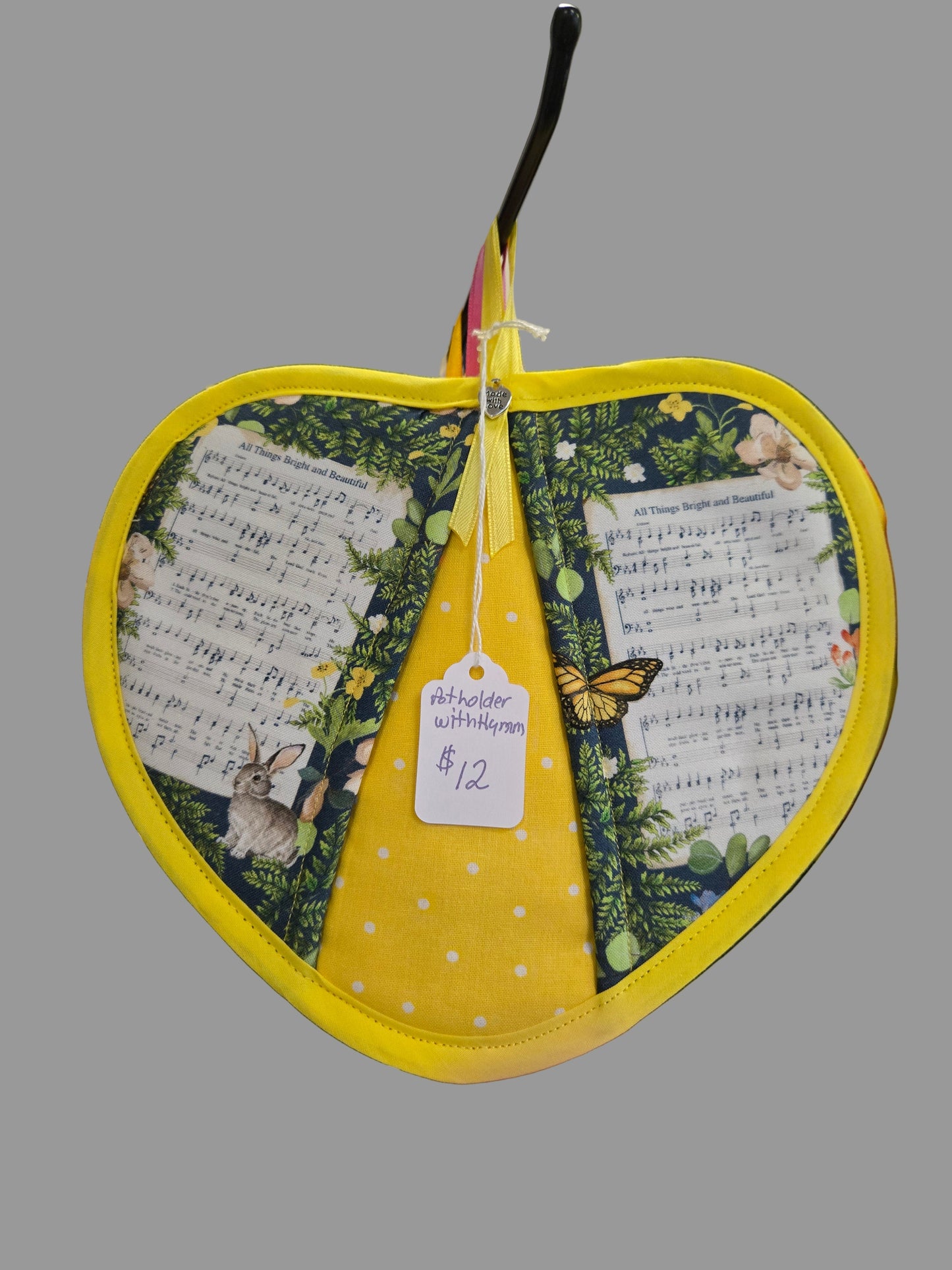 Set of Two Heart Shaped Potholders