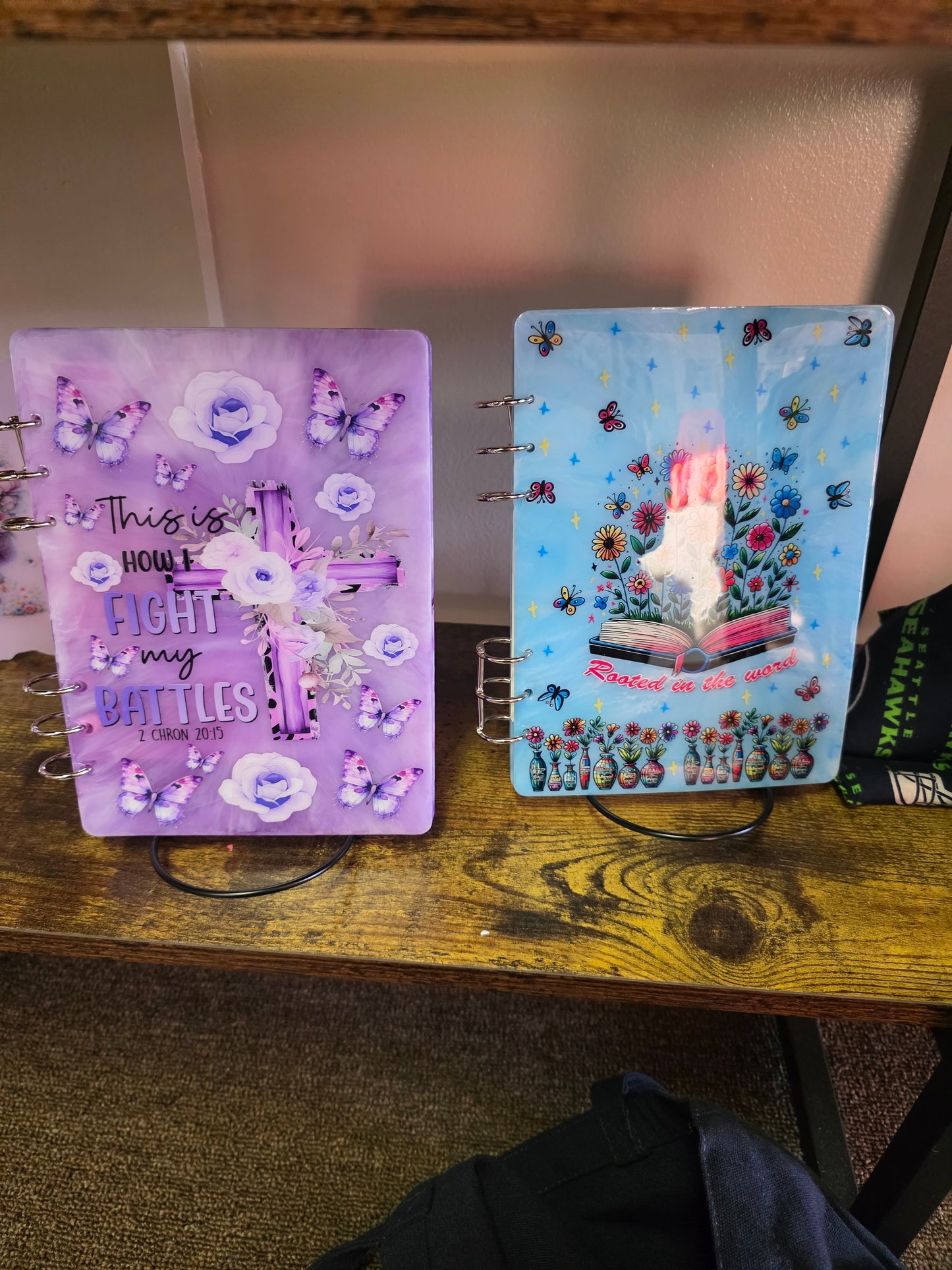 Resin notebook covers