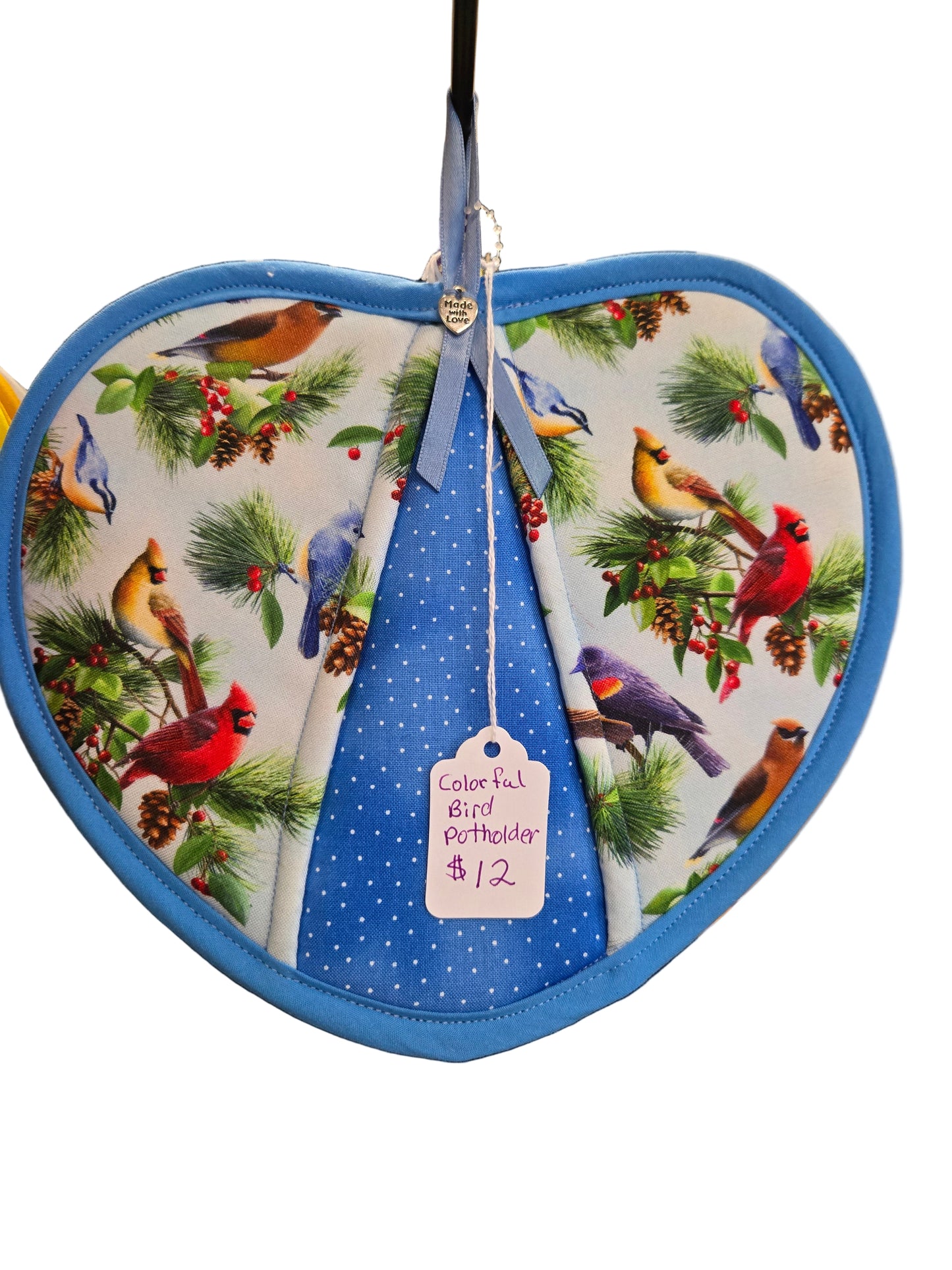 Set of Two Heart Shaped Potholders